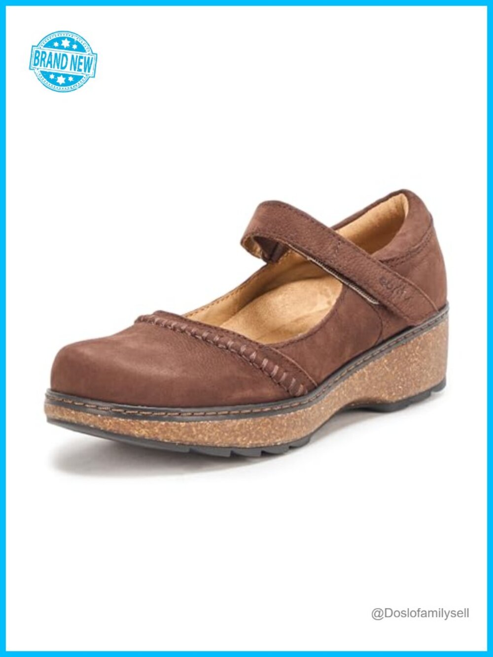 Womens Kalece Platform Mule Hook & Loop Arch Support Comfort Shoe